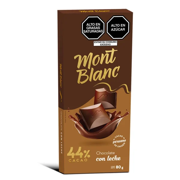 MONTBLANC CHOCOLATE CON LECHE 44% CACAO 80 GR MONTBLANC