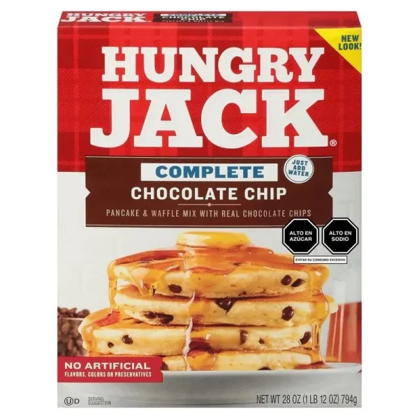 PANCAKE & WAFLE MIX CHOCOLATE CHIPS 794 GR HUNGRY JACK