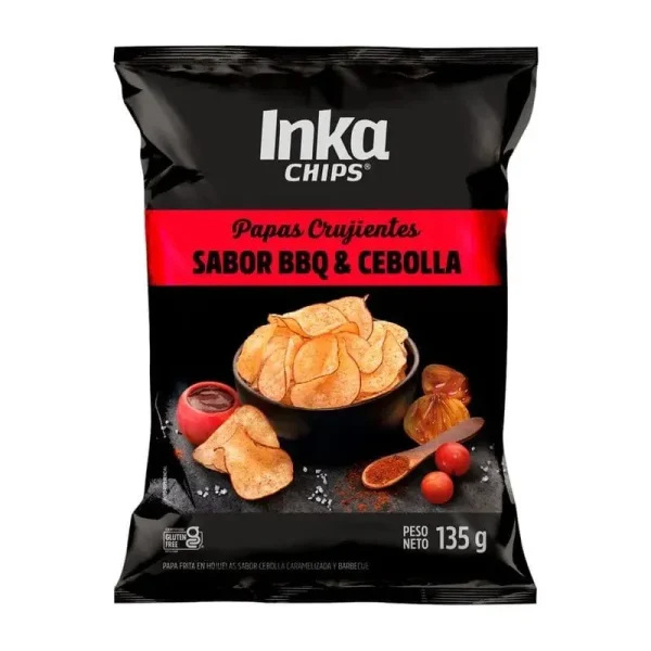 PAPA FRITA INKA CHIPS CEBOLLA Y BBQ 135 GR INKA CHIPS