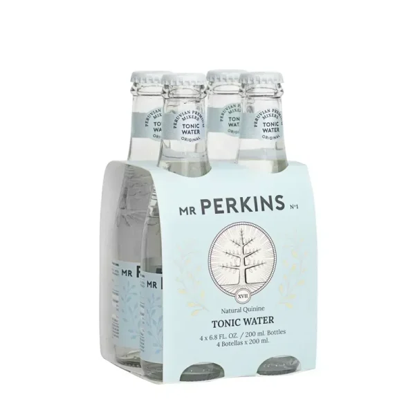 AGUA TONICA ORIGINAL PACK X4 UNID 200 ML MR PERKINS