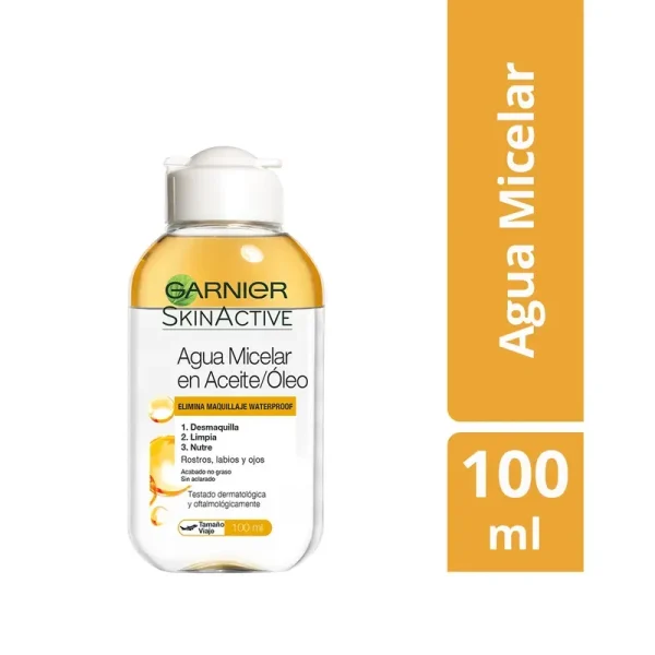 AGUA MICELAR OLEO FRASCO 100 ML GARNIER