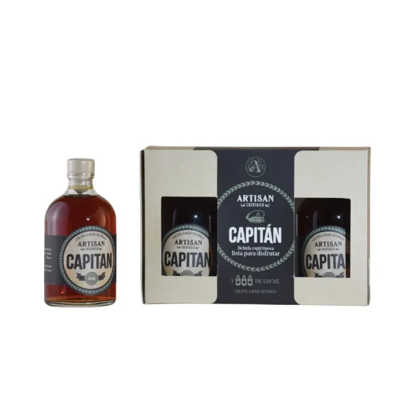 CAPITAN PISCO PACK 3BOT 120 ML ARTISAN