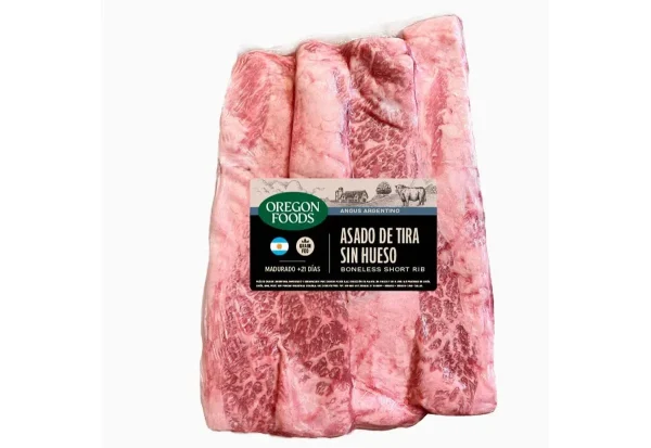 ASADO DE TIRA C/H CHOICE UNIDAD 230/240 GR OREGON FOODS