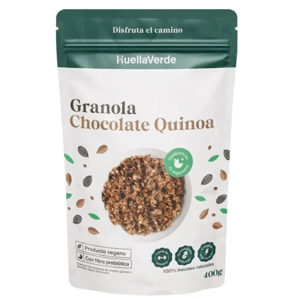 GRANOLA CHOCOLATE QUINOA 400 GR HUELLA VERDE