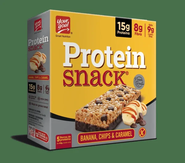 PROTEIN SNACKS BANANA CHIPS DISPLAY X 5 UNIDADES YOURGOAL