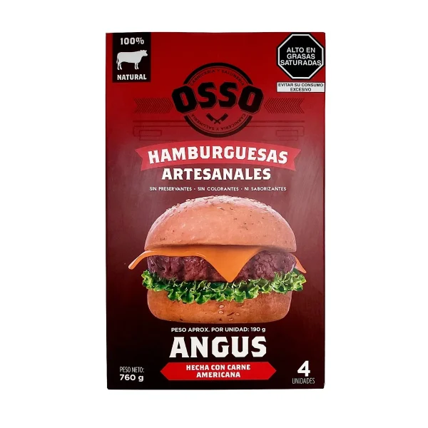 HAMBURGUESA ANGUS 760 GR OSSO