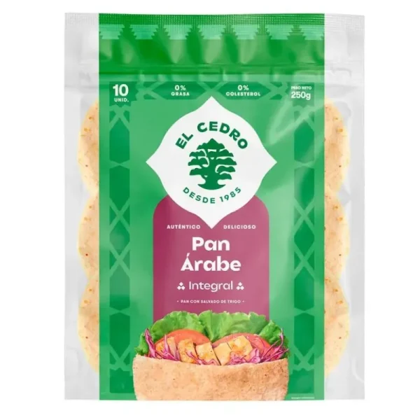 CEDRO PAN ARABE INTEGRAL 250 GR EL CEDRO