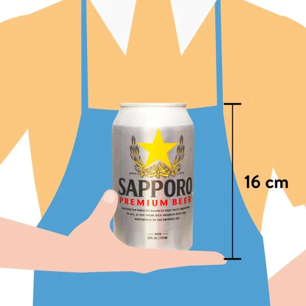 SAPPORO LATA 355 ML HOFBRAU