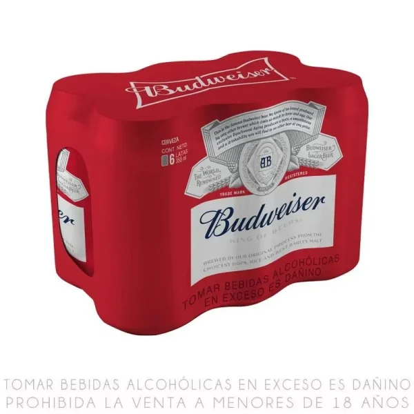 CERVEZA BUDWEISER SIXPACK 355 ML BUDWEISER