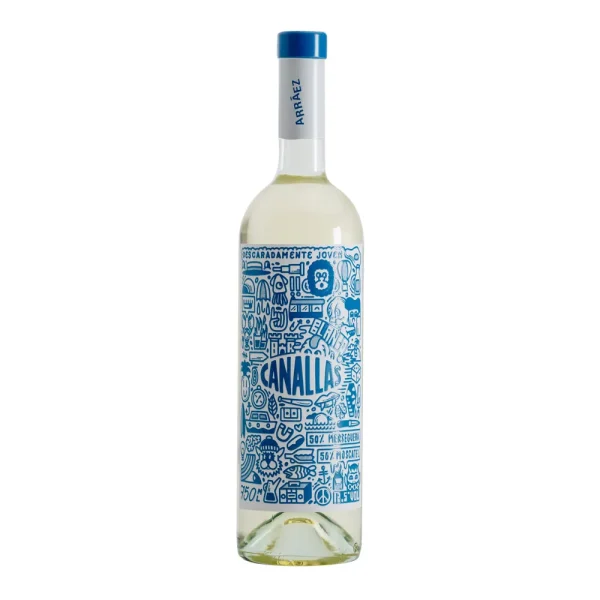CANALLAS BLANCO MERSEGUERA Y MOSCATEL BOT 750 ML ARRAEZ