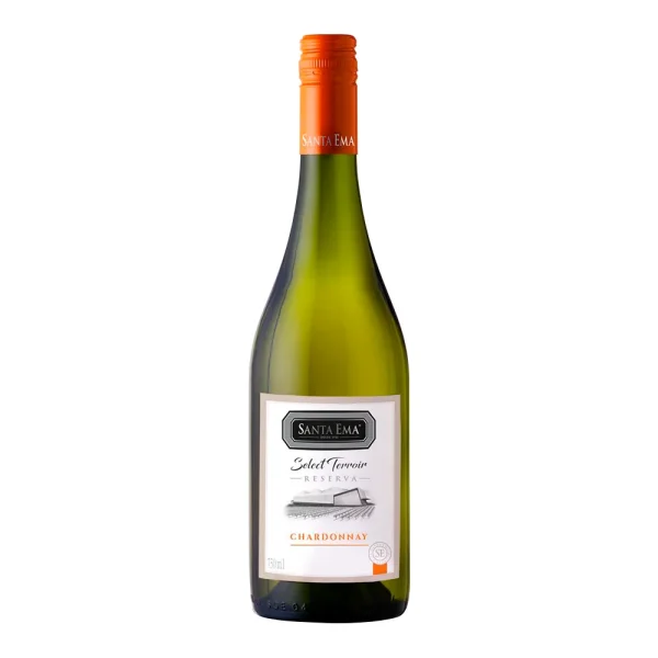 VINO SELECT TERROIR CHARDONNAY BOT 750 ML SANTA EMA