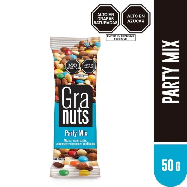 FRUTOS SECOS MEZCLA PARTY MIX BOLSA 50 GR GRANUTS