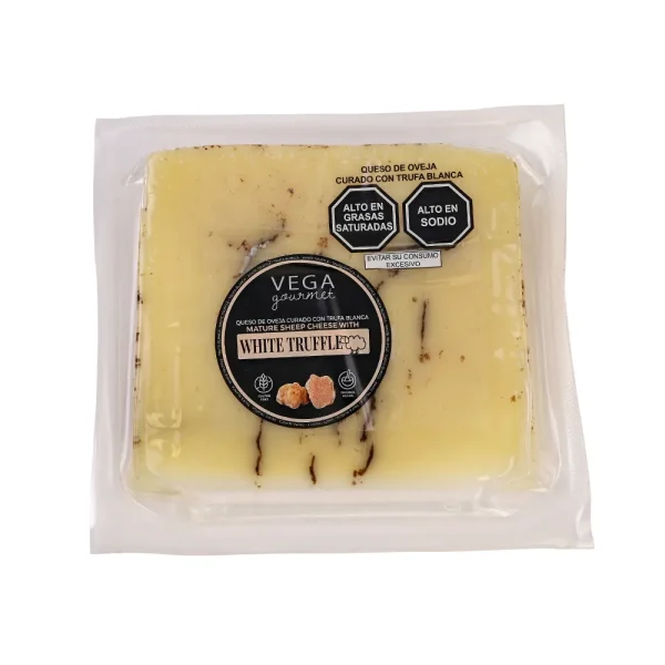 QUESO DE OVEJA CURADO CON TRUFA BLANCA EMPAQUE 150 GR VEGA GOURMET