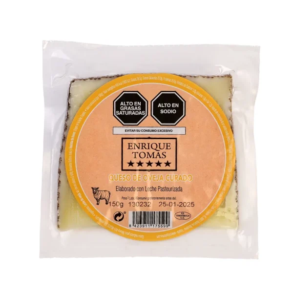 QUESO DE OVEJA CURADO EMPAQUE 150 GR ENRIQUE THOMAS