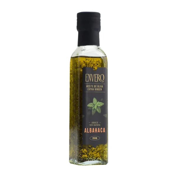ACEITE DE OLIVA EXTRA VIRGEN ALBAHACA ENVERO 200 ML OLIVAM