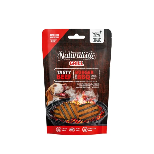 NT GRILL TASTY BEEF BURGER W/BBQ X3 UNID 120 GR NATURALISTIC