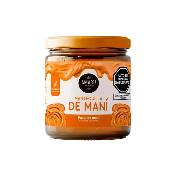 MANTEQUILLA DE MANI 200 GR AMARU SUPERFOODS